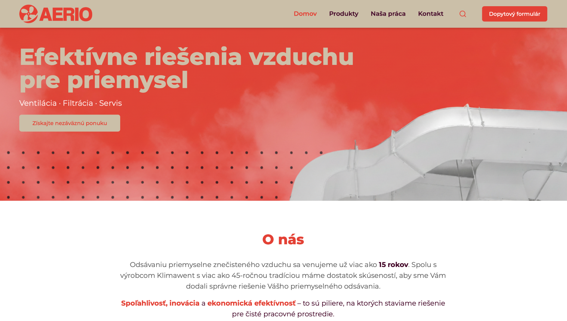 AERIO web dizajn